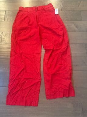 Gap Women’s Red linen blend trousers